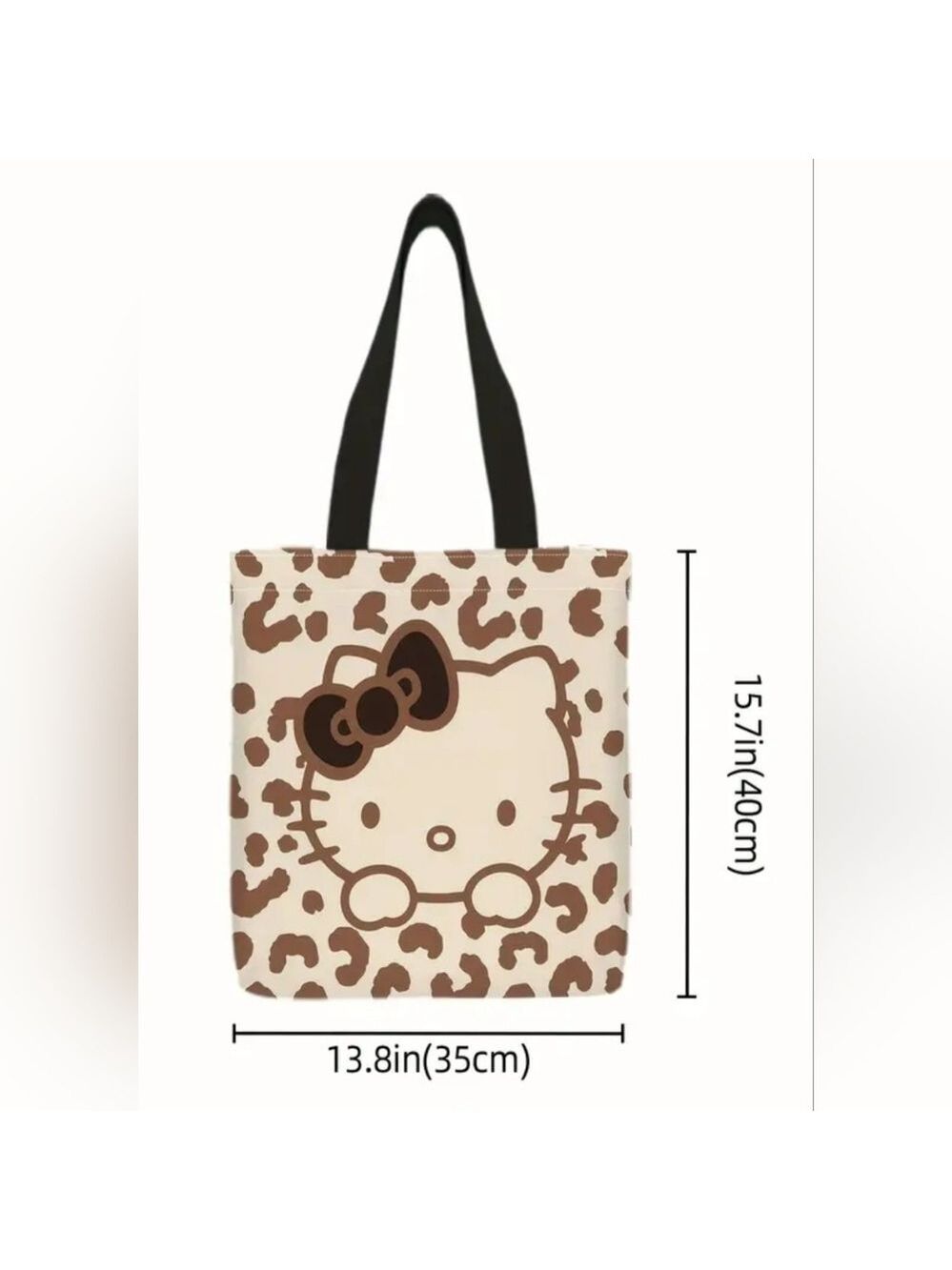 Hello Kitty Brown and Cream Tote Bag - Picture 2 of 4